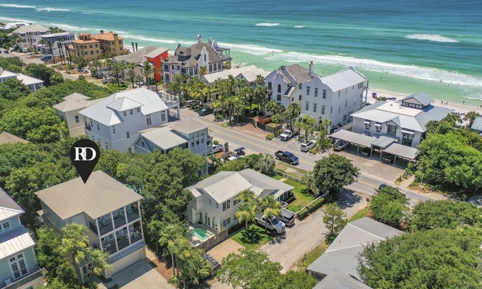 Seagrove Beach House | Private Pool, Gulf View, Steps to Beach Next to Seaside by Royal Destinations