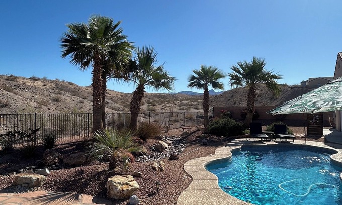 Sunridge Estates House | Private Pool Home minutes to Laughlin Casinos, Colorado river, Lake Mohave.