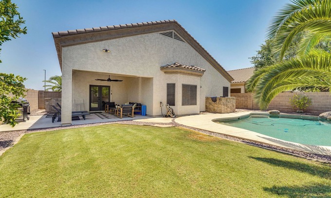 Neely Farms House | Private Pool & Yard: Gilbert Getaway