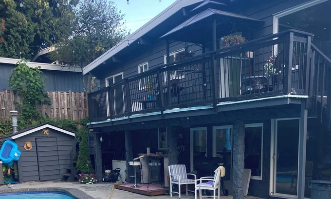 Coquitlam House | Private resort style living with a pool&hot tub in the heart of metro vancouver.