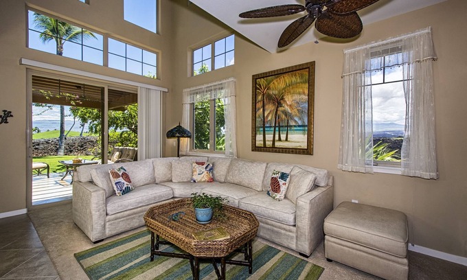 Kamuela Villa | Private, two story corner Villa with a range of Island Views!