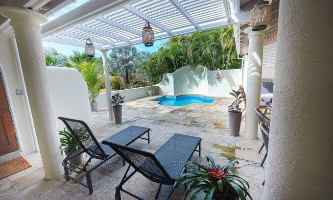 Lance aux Epines Villa | PRIVATE VILLA JACUZZI/POOL/BEACH NEAR: FOR FAMILY OR GROUP/FREE WELCOME DRINK