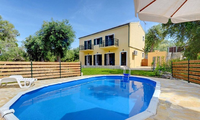 Lakka Villa | Private Villa Praxithea with Swimming Pool & Garden