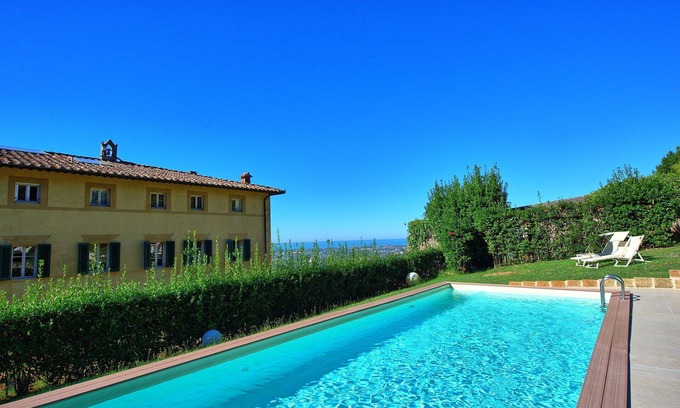 Camaiore Villa | Private Villa with private pool, WIFI, A/C, hot tub, TV, patio, panoramic view, close to Viareggio