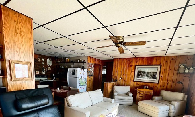 Interlochen Cabin | Private waterfront home in Interlochen. Rowboat, kayaks. Pet friendly.