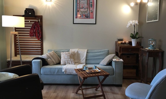 Donville-les-Bains House | PROMO: - 80 € per week Charming house 3 * cozy decor 100 m2 pretty sea view 1,