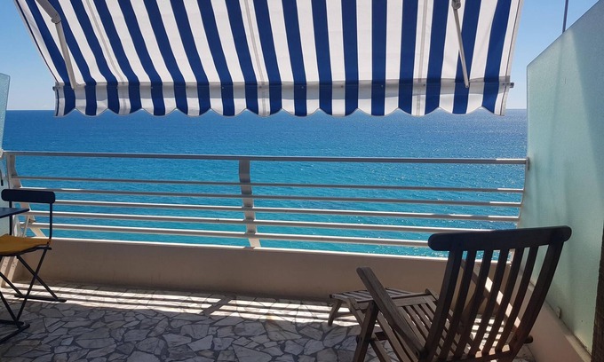 French Riviera Apartment | Provence Cote Azur Menton Studio for 4 People Bord de mer Face sea Near Monaco