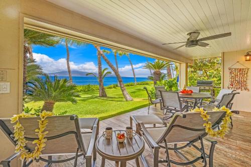 Downtown Lahaina House | Puamana 254-1 Elegant Oceanfront Beautiful Remodel