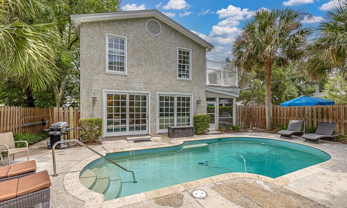 East Beach House | Quaint beach cottage with pool just steps to the beach.