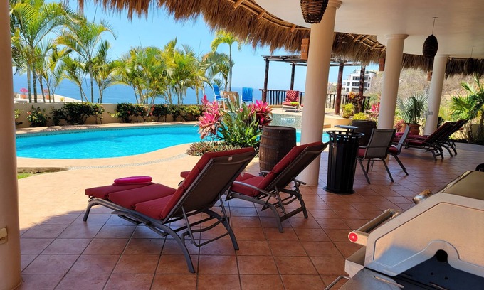 North End Villa | Quality Hilltop Home. Endless Ocean, Mountain, Jungle Views. Private Pool.
