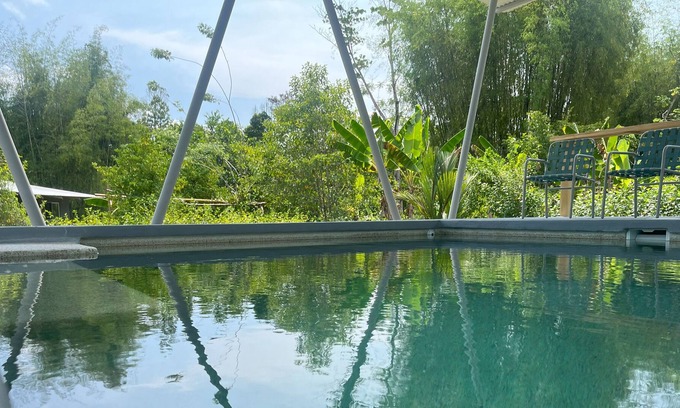 Puerto Jimenez Cabin | Queen bed studio cabin on permaculture farm w/pool