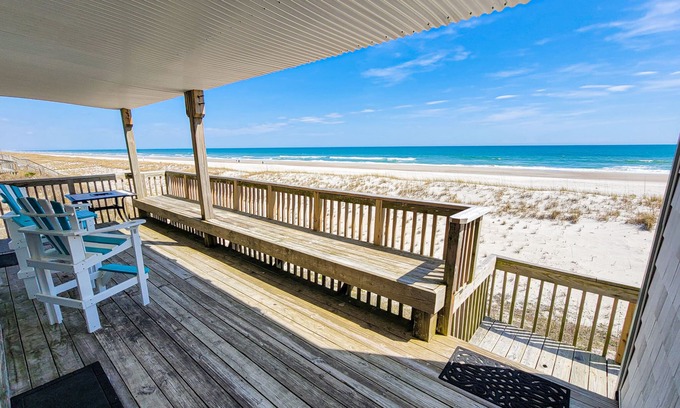 Topsail Beach Condo | Queen's Grant D-113 – Ocean Views & Beach Fun