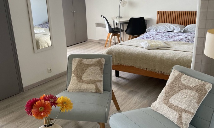 Jean-Medecin Apartment | Quiet, cheerful and sunny studio in centre with lift and air conditioning