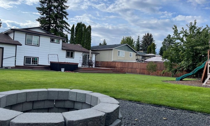 Moran Prairie House | Quiet Haven Hideaway: Hot Tub, Firepit, Playground and Spacious Yard