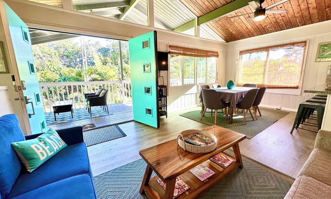 Hilo House | Quiet Hilo Beach Cottage, Prime Location for Beaches, Snorkeling, and Surfing