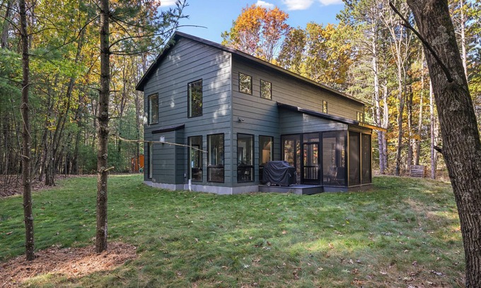 Wautoma Cabin | Quiet modern cabin on a small lake in the woods