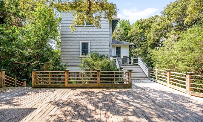 Cape Fear Station House | Quiet, Wooded Sanctuary - Near Sunrise and Sunset Beaches - Dog Friendly