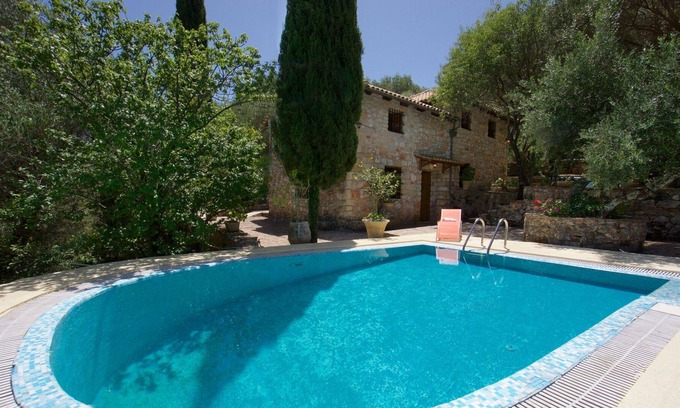 Mazarakata Villa | R 1138 Zefirino’s Kefalonian Vintage Residence With Mountain View, Hiking & Garden