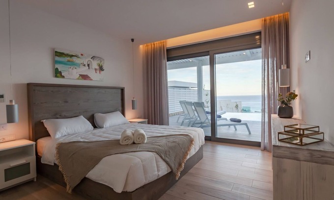 Vlicha Villa | R 1217 Vivar Villa Faros With Veranda, Side Sea View & Safe Deposit Box