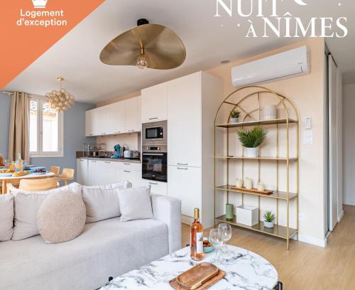 Faubourg Apartment | Raffinement Romain Cœur de Nimes Lumineux