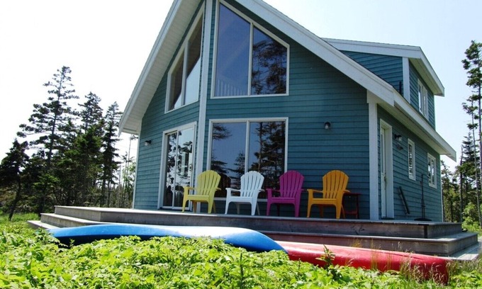 East Side of Ragged Island Cabin | Ragged Island Retreat: A Secluded Oceanfront Paradise