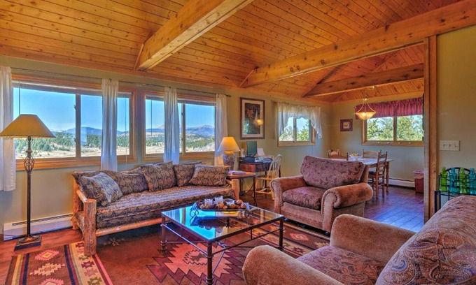 Hartsel House | Ranch of the Rockies Cabin on 4 Acres with Mtn Views