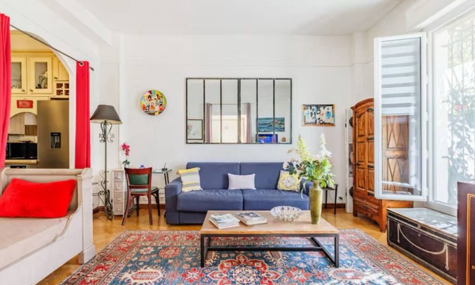 Juan-les-Pins Apartment | RARE 55m2 APARTMENT WITH TERRACE-GARDEN (48 m2) Near all amenities