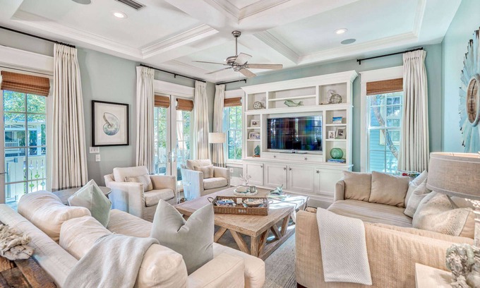 Watercolor House | Rare Amenity Loaded Gem with Golf Cart and Bikes 100 Yards to Camp Watercolor