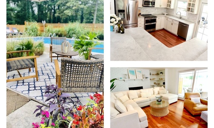 Arnold Cottage | Rare find! Chic cottage, salt water heated pool May 15-Oct15.