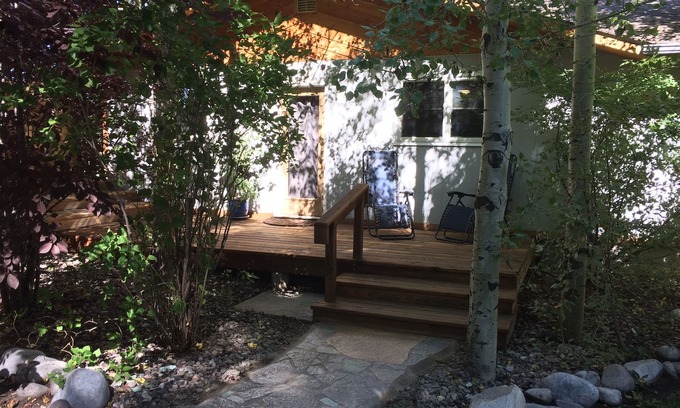 Bozeman Cottage | Rare Find! Cozy cottage tucked away, private setting next to creek near downtown