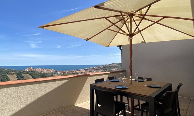 Banyuls-sur-Mer House | Recent air-conditioned house with exceptional sea view.