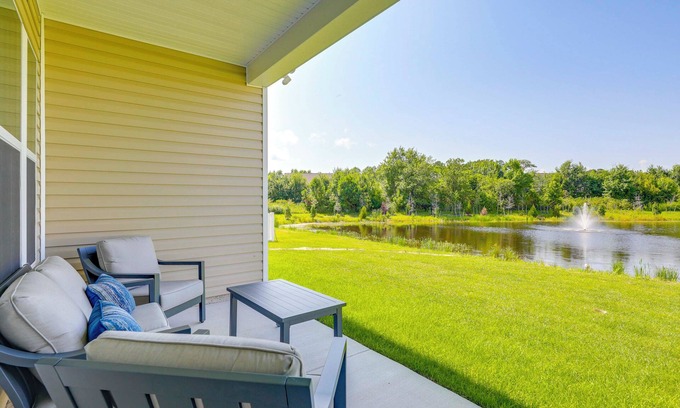 Ocean View House | Recently Built Home w/View, 3 Mi to Bethany Beach