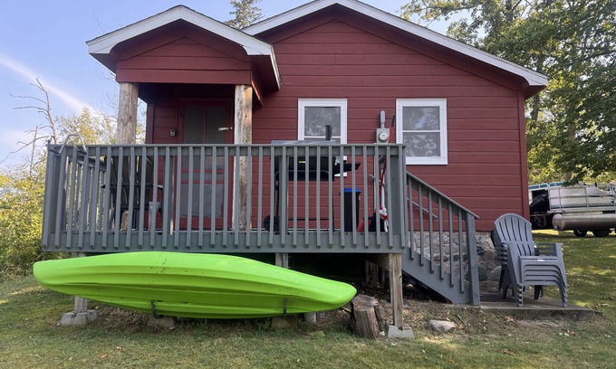 Shell Lake Cabin | Red Cabin Retreat on Island Lake - Perfect for Fishing & Wildlife Lovers