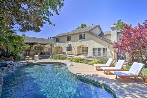 Sunset House | Redding Getaway with Hot Tub and Outdoor Kitchen!
