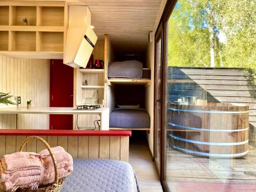 Los Lagos Apartment | Refugio 14 with hot tub in the forest