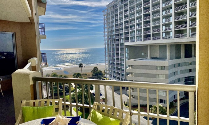 Arcadian Shores Condo | Relax in Luxury, Ocean View @ 606 Royale Palms-Kingston Resort