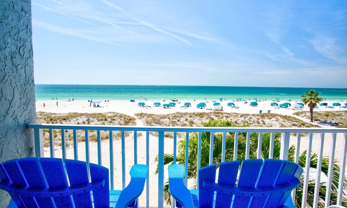 Treasure Island Condo | Relax on Your Private Beachfront Balcony. Fresh and Comfortable. Great Family Value!