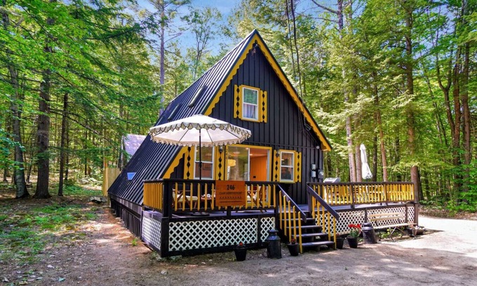 Denmark Ski Chalet | Relaxing A-Frame with Hot Tub and Lake Access