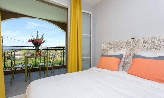 Mougins Hotel | Relaxing Couple Room Ideal for Riviera Getaway w/Outdoor Space | Swimming Pool