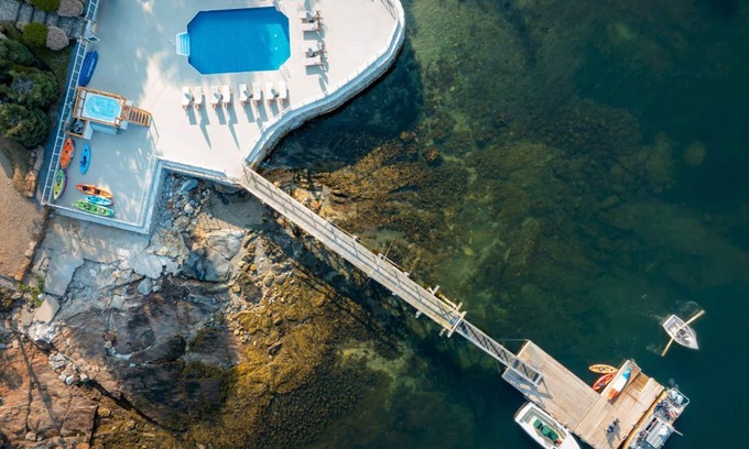 Boothbay Harbor Cabin | Relaxing Lodge Rm | Ocean Peek | No Hidden Fees