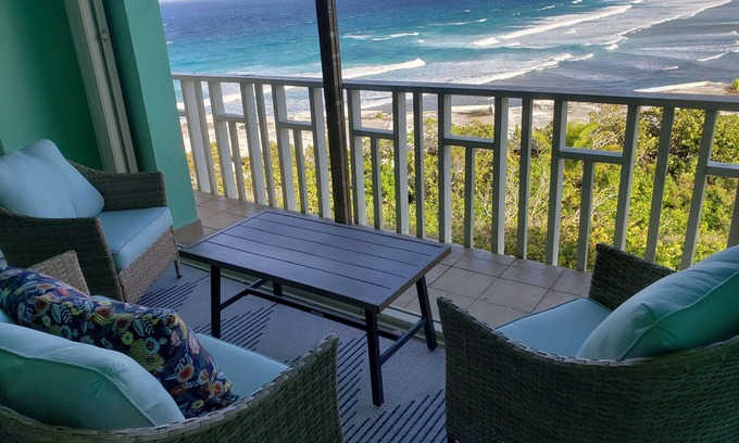 Estate Saint John Condo | Relaxing Ocean View at Family-Friendly Condo with Pool
