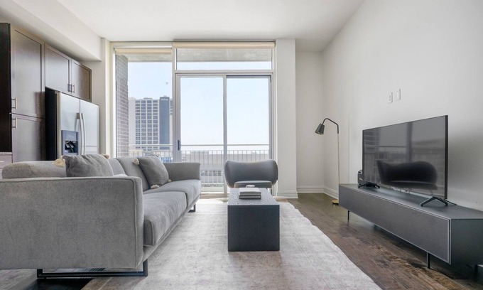 Waller Creek District Apartment | Remarkable Downtown 1BR w/Gym, Pool & Deck, nr Capitol, by Blueground
