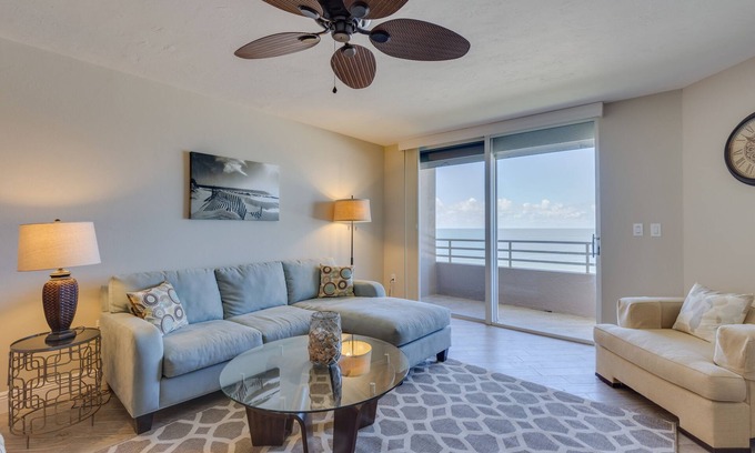Marco Island Condo | Remodeled - Luxurious Direct Beachfront Somerset Condo-with Den sleeping area