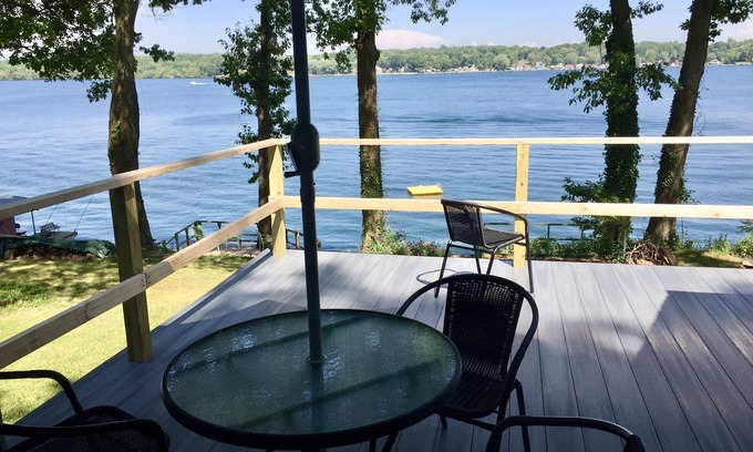 Fair Haven Cottage | Remodeled Waterfront Cottage with Views of Little Sodus Bay and Lake Ontario