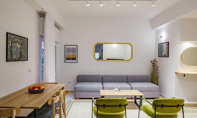 Tel Aviv Promenade Apartment | Renovated 2BR with Balcony in Bauhaus *Beachfront*