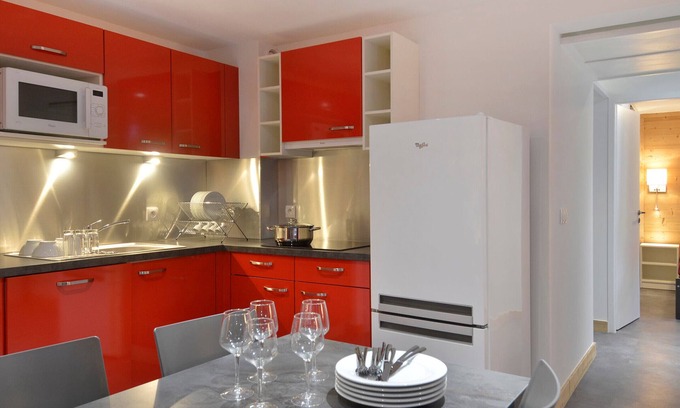 Macot-la-Plagne Apartment | Renovated Apartment · Comfort & Style · Central Location · Balcony
