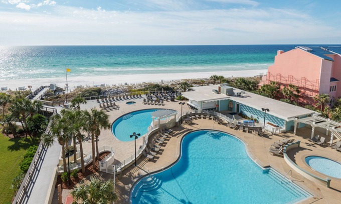 Sandestin Condo | Renovated condo with pools, hot tub, sauna, sports courts, & gym