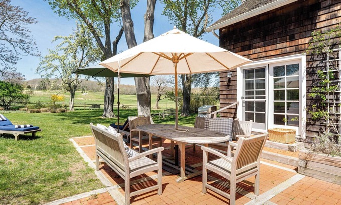 Amagansett North House | Renovated Farmhouse-Style Home With Country Club Views, Minutes to.