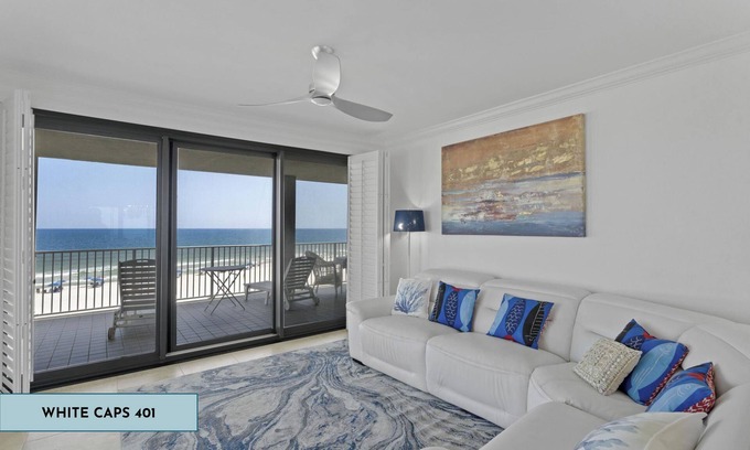 Orange Beach Condo | Renovated | Gulf Front | Wrap-Around Balcony