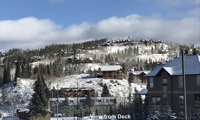 Winter Park Condo | Renovated, steps to restaurants, mountain views, on free bus route